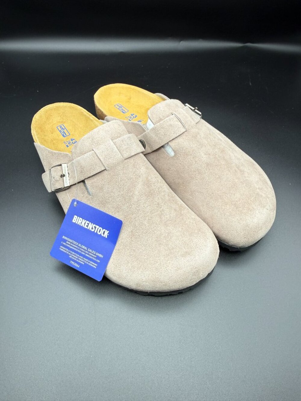 NIB Birkenstock Soft Footbed Clogs Tan Size 43 UNISEX